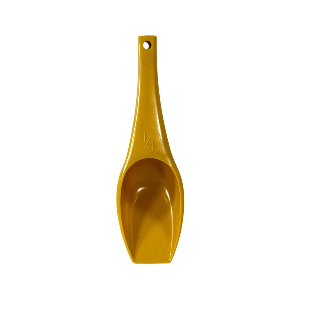 VTG Foley Measuring Scoop Kitchen 1/4 Cup Harvest Yellow Retro Cottagecore Tool